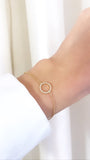 Full Circle 14k White Gold Chain & DIAMOND Bracelet