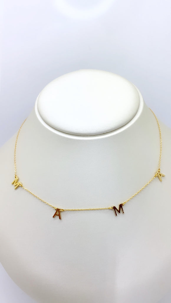 “Mama” Gold a Necklace