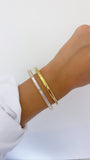 Love Me For Me Gold Bangle