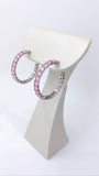 You’re Charming Pink and Silver Hoops