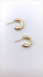 Hold Me Tight Gold Sterling Mini Hoops