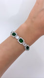 Pleased To Meet You Emerald Green Tennis Bracelet