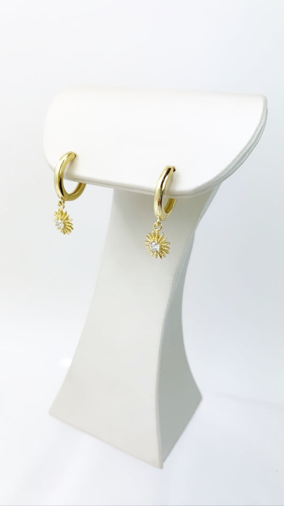To the Stars Gold Sterling Earrings