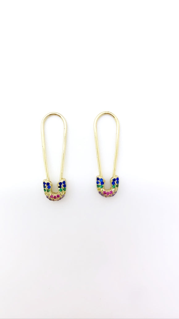 It’s a Promise RainbowSterling Paperclip Earrings