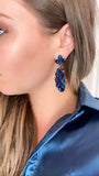 Feeling Blue Glam Earrings